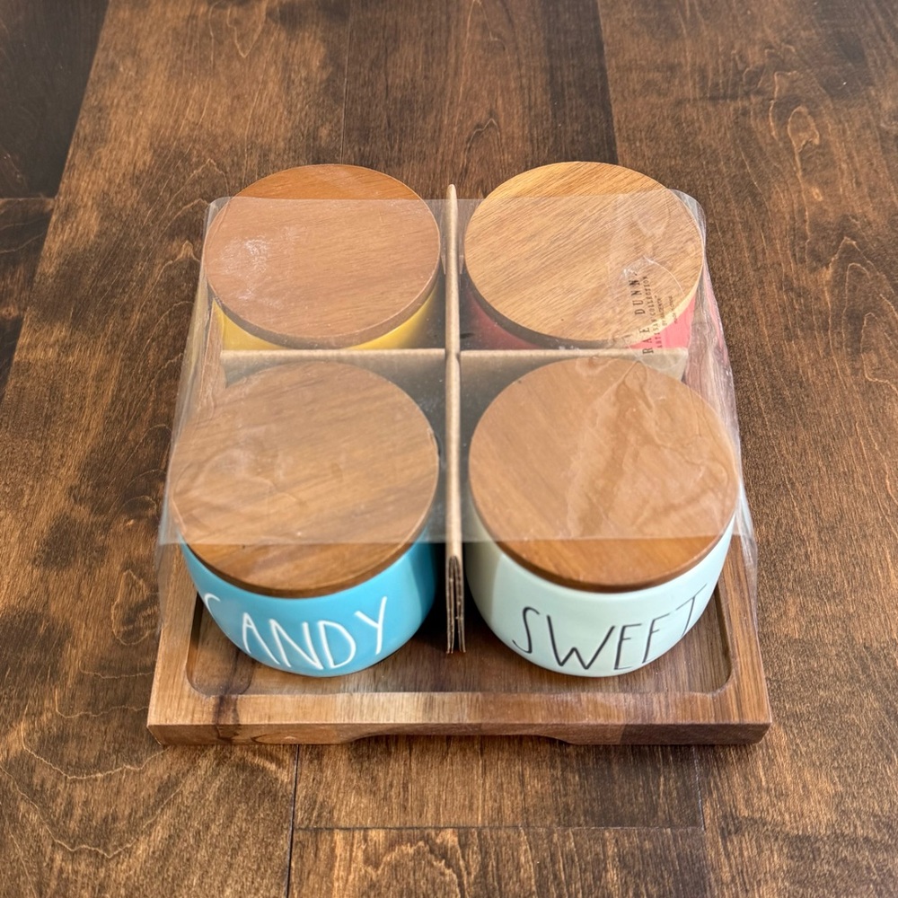 Rae Dunn • Ceramic Ice Cream Bar Cellars • Cherries Nuts Sweet Candy - Picture 6 of 6